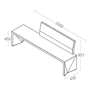 Banc ORIGAMI