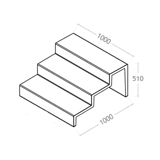 Banc perron STOOP