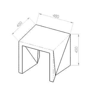 Tabouret ORIGAMI